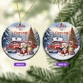 thumbnail image 2 of Santa is Coming Havanese Merry Christmas Xmas Noel Truck Tree Ceramic Round Ornament Havanese Dog Lover Gifts Idea Home Tree Decor - 02023, 2 of 5
