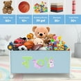 2PCS 120L Kids Big Toy Box for Living Room Area, Toy Boxes for Kids
