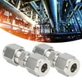 thumbnail image 1 of Loewten Compression Tube Fitting, Durable Stainless Steel Compression Tube Adapter, Good Sealing 2Pcs Firm Connection Simple For Shipbuilding Industry Automobile, 1 of 8