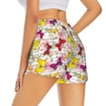 thumbnail image 3 of Disketp Butterflies and Vintage Print Women's Shorts Workout Shorts for Athletic Gym Running Shorts with Phone Pockets X-Large, 3 of 8