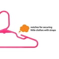 thumbnail image 5 of Your Zone Kids' Clothing Hangers, Pink, 10-Count, Fits Sizes Up to 8, Durable Plastic, 5 of 6
