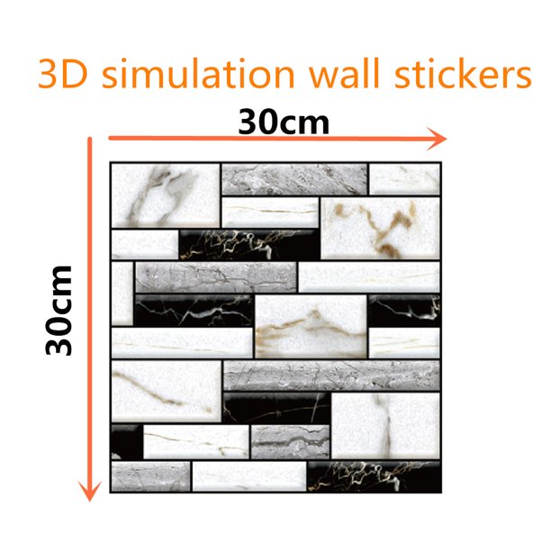 Pegatinas de pared autoadhesivas 3D para fondo de TV, papel tapiz de pared, pegatinas de pared autoadhesivas, bolsa suave anticolisión, se pueden pegar, decoración de muebles de pared a prueba de agua
