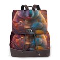 thumbnail image 1 of Disketp Forest Koala Mochila de Cuero para Mujer, Bolso de Espalda Antirrobo con Estilo para Viaje, Trabajo y Uso Diario, 1 of 4