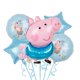 thumbnail image 1 of Lindo juego de globos de la serie Peppa Pig con dibujos animados, página de trofeos, juguete de cumpleaños para niños de George, decoración, globos de aluminio, suministros para fiestas, 1 of 5