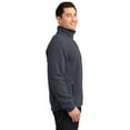 thumbnail image 3 of Port Authority F229 Mens Enhanced Value Fleece Full-Zip Jacket, Battleship Grey & Black - Medium, 3 of 6