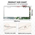 thumbnail image 2 of Aluminum License Plate Frame 2 Pack Car Exterior Accessory Car Tag Holder for Front Rear Plates Cars Decor Red Roses on The Wall, 2 of 7