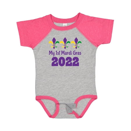 

Inktastic 2022 1st Mardi Gras Boy Girl Gift Baby Boy or Baby Girl Bodysuit