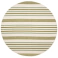 thumbnail image 2 of Safavieh Courtyard Aaron Striped Indoor/Outdoor Area Rug, Beige/Green, 6'7" x 6'7" Round, 2 of 9