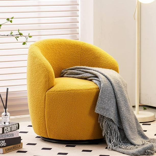Muumblus Swivel Accent Chair for Living Room, Nursery, Round Accent ...