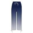 thumbnail image 6 of Bovemsi Wide Leg Pants Woman Women's And Fashionable Geometric Texture Beach Casual Travel Pants, 6 of 9