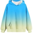 thumbnail image 5 of YunPes Gradient Oversized Hoodie for Girls Trendy Long Sleeve Hooded Sweatshirts with Pockets Teen Casual Preppy Pullover, 5 of 8