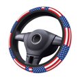 thumbnail image 4 of Yiaed America Flags3 Steering Wheel Cover,Universal 15 Inch Anti Slip Steering Wheel Protector Car Accessories Interior for Auto Truck SUV, 4 of 5