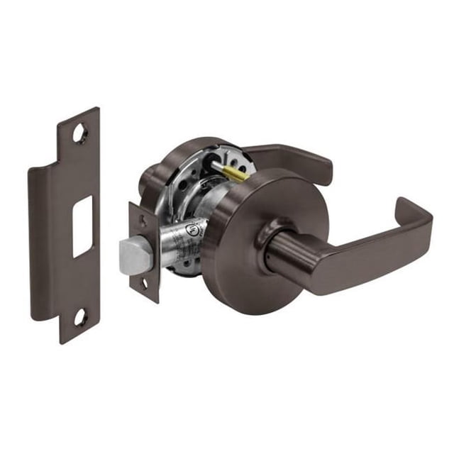 Passage Lever Lock Grade 1 with L Lever & L Rose with ASA Strike, Oil Rubbed Bronze