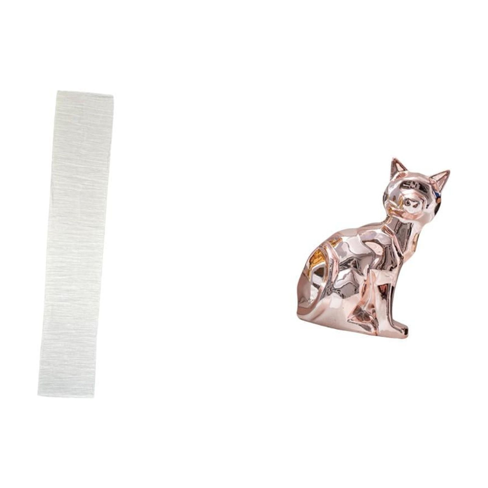 Floor Lamp Shade Cat Statue Figurine Paper Material for Living Room Shelf and Desk Home Decoration