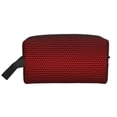 thumbnail image 2 of Uemuo Red Geometric Pattern Portable Toiletry Bags with Handle, Waterproof travel Make up Bags for Women, Large Capacity Travel Cosmetic Bags, 2 of 9