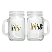 Celebrate Mason Jar Mr & Mrs Set