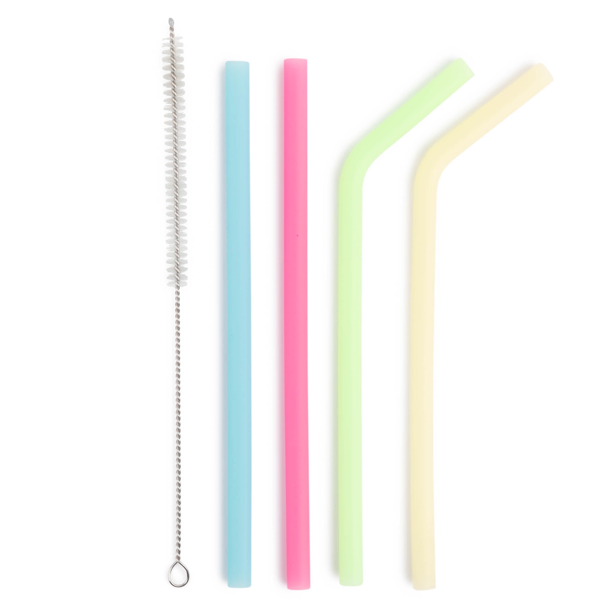 TAL Silicone Color Changing Straws, 5 Pack