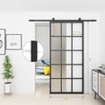 thumbnail image 4 of JUBEST 42in x 84in Frosted Glass Barn Door, Heavy Duty DIY Glass Sliding Barn Door Slab without Installation Hardware Kit, 4 of 8