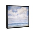 thumbnail image 3 of Stupell Industries Tranquil Beach Waves Ocean Scenery Painting Jet Black Floating Framed Canvas Print Wall Art, Design by Catherine Andersen, 3 of 6