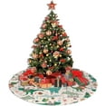 thumbnail image 5 of Cute Christmas Dinosaur Christmas Tree Skirt Funny Tree Mat for Farmhouse Xmas Holiday Party Decorations Indoor Outdoor 36 Inch, 5 of 6