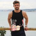thumbnail image 6 of Logiee Baker Gnome Print Men's Workout Tank Top,Quick Dry Workout Tank Top,Gym Muscle Tee,Fitness Bodybuilding Sleeveless T Shirt-XX-Large, 6 of 7