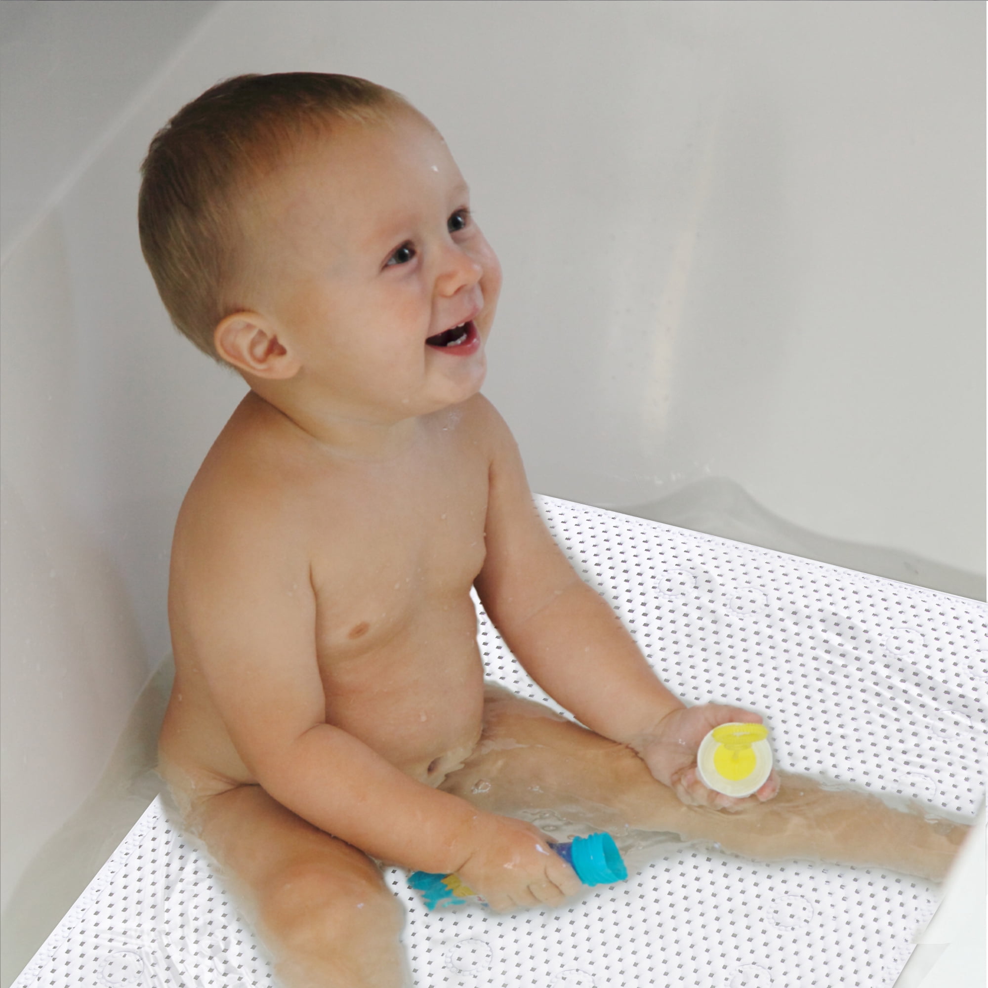 Ray Star Bathtub Mat Non-Slip Shower Mats for Tub, 36×17 Inch, Bath Mat for Tub with Suction Cups and Drain Holes, Washable, Soft on Feet, Easy Clean