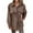 Brown, variant on IROINNID Women's Woolen Jacket Long Sleeve Solid Color Turndown Lapel Outwear, Casual Autumn/Winter Cross-Border Temperament Of Lapel Single Breasted Belt Wool Jacket
