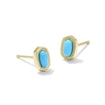 thumbnail image 1 of Aretes Kendra Scott Mini Ellie Chapados en Oro de 14k con Turquesa, 1 of 3
