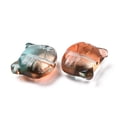 thumbnail image 3 of 20pc Glass Beads for Jewelry Making Cat Coral 12.5x14x6.5mm Hole: 1mm, 3 of 3