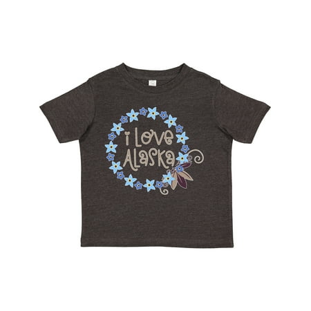 

Inktastic I Love Alaska Forget-Me-Not Flowers Gift Toddler Boy or Toddler Girl T-Shirt