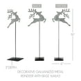 thumbnail image 3 of VHC Brands Decorative Galvanized Metal Reindeer with Base 16x6x3, 3 of 3