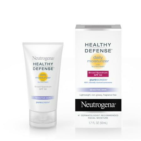 Neutrogena Healthy Defense Sensitive Moisturizer, SPF 50, 1.7 fl. (Best Products For Sensitive Skin)