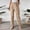 *Khaki, variant on ClodeEU Women's High Waisted Elastic Waist Tapered Cropped Pants,Casual Trousers with Pockets Army Green,Women's Plus L