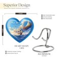 thumbnail image 2 of Ship Oli Painting Urns For Human Ashes - Urn For Human Ashes Adult Men - Memorial Urns For Human Ashes Keepsake - Small Urns For Human Ashes Adult - Heart Shaped Urns For Human Ashes (3inch,1Pcs), 2 of 5