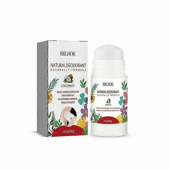 Natural Roll-On Deodorant for Kids & Teens, 40g, Gentle Formula for Dry Skin