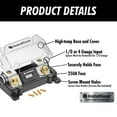 thumbnail image 5 of InstallGear 0/2/4 Gauge AWG In-Line ANL Fuse Holder With 250 Amp Fuse | Inline Block - No Wire Terminals Needed | Automotive 4, 2, 0 Gauge Box, 5 of 6