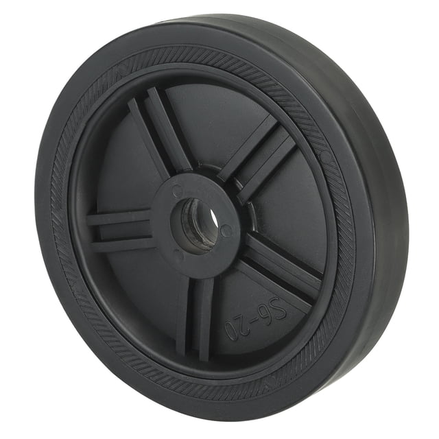 Unique Bargains 6" Universal Air Compressor Wheel with 0.8" Hole for Easy Mobility, Black