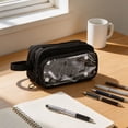 thumbnail image 4 of Nkmbld Pencil Pouch Large Capacity Pencil Case with Zipper and Clear Window, Cute Pencil Case Pouch Organizer with Multiple Pockets, 4 of 8