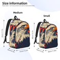 thumbnail image 2 of Easygdp American Bald Eagle A Mochila de Lona Resistente para Laptop, Compatible con Laptops de 15 a 17 pulgadas, Ideal para Escuela, Trabajo y Viajes-Medium, 2 of 5