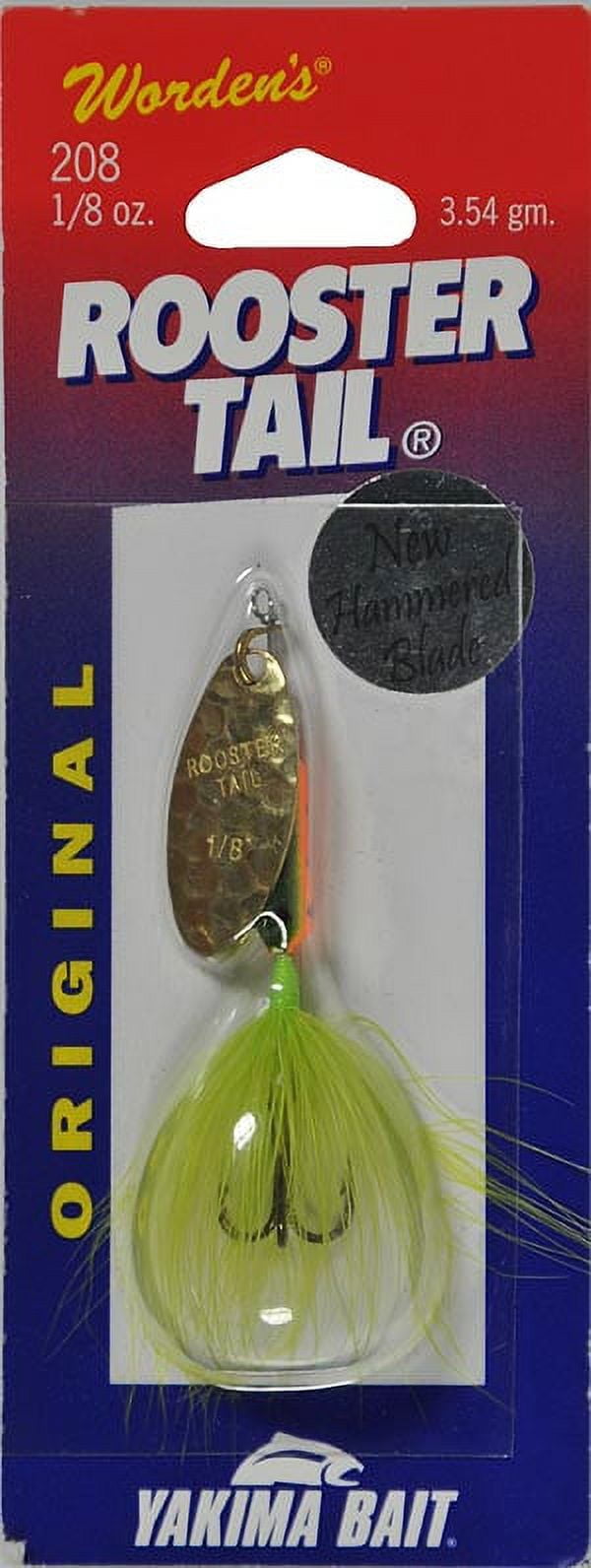 Worden's Rooster Tail, Inline Spinnerbait Fishing Lure, Hammered