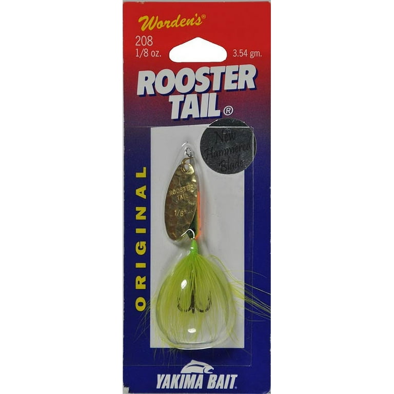 Worden's Original Rooster Tail RT208 Glitter FireTiger Painted