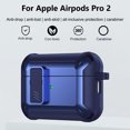 thumbnail image 4 of Audífonos Funda anticaída para con soporte para Apple Airpods Pro 2 (azul) Likrtyny  Para estrenar, 4 of 7