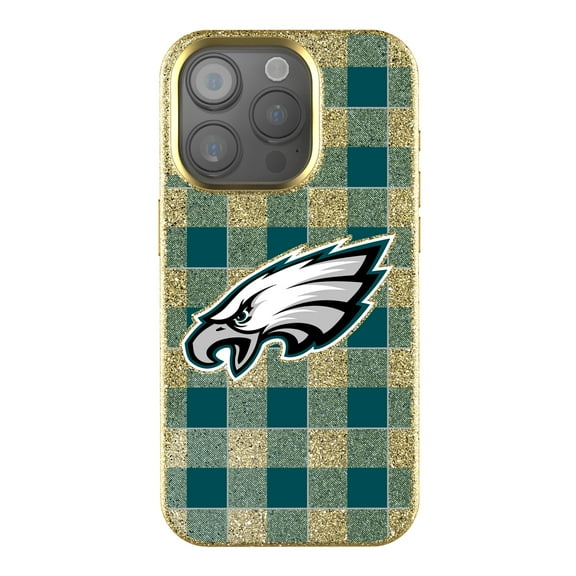 Keyscaper Philadelphia Eagles Plaid Bling iPhone Case