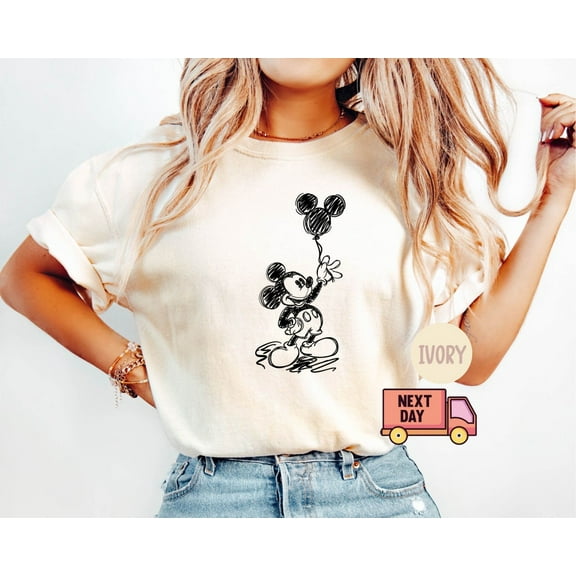 Mickey Sketch Disney Shirts, Disneyworld Shirts Family, Disneyland Shirt, Mickey Ears Shirt, Birthday Shirt, Disney Gift for Kids