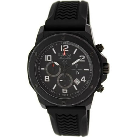 Bulova Men's Sport 98B223 Black Rubber Quartz Watch