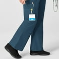 thumbnail image 4 of Wink Origins Romeo - Women's Flare Leg Cargo Scrub Pant, Caribbean Blue, XL, 4 of 5