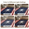 thumbnail image 7 of ODIKA 8'x10' Washable Area Rug Patriotic Door Burst Vintage Stripes Independence Welcome July Flowing Dynamic for King Size Bedroom Under Bed, Master Suite, Non-Shedding, Easy Care, 7 of 7