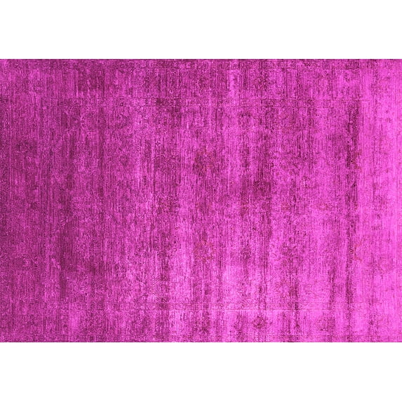 Ahgly Company Indoor Rectangle Oriental Pink Industrial Area Rugs, 2' x 5'