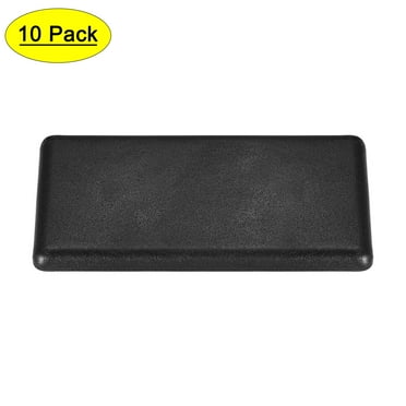 Uxcell Standard Plastic Rectangle Aluminum Extrusion End Cap Black 40x80mm 10 packs