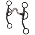 thumbnail image 1 of Weaver Leather Professional Thin Style Shank Bit Black, 7In Cheek, 1 of 1